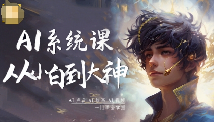 AI系统课程，从小白到大神系统学AI，AI声音-AI绘画-AI视频一门课全掌握-低成本创业项目大全｜短视频带货+AI副业变现｜知行创业网