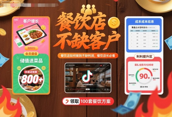 餐饮店如何做到不缺客户不缺利润，餐饮店长必看-低成本创业项目大全｜短视频带货+AI副业变现｜知行创业网