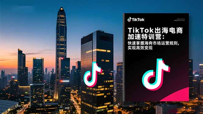 （16535期）TikTok出海电商加速特训营：快速掌握海外市场运营规则，实现高效变现-低成本创业项目大全｜短视频带货+AI副业变现｜知行创业网