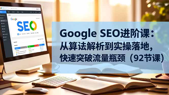 （16576期）Google SEO进阶课：从算法解析到实操落地，快速突破流量瓶颈（92节课）-低成本创业项目大全｜短视频带货+AI副业变现｜知行创业网
