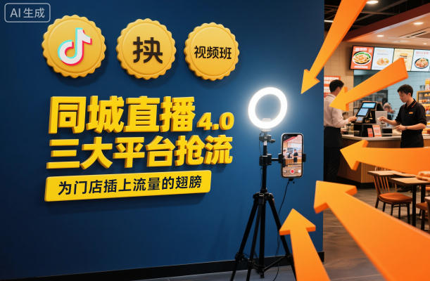 同城直播实操班4.0,三大平台抢流,为门店插上流量的翅膀-低成本创业项目大全|短视频带货+AI副业变现|知行创业网