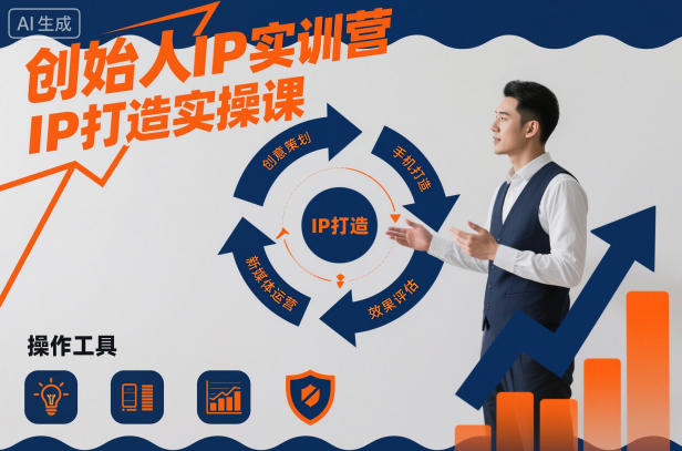 创始人IP实训营，IP打造实操课-低成本创业项目大全｜短视频带货+AI副业变现｜知行创业网