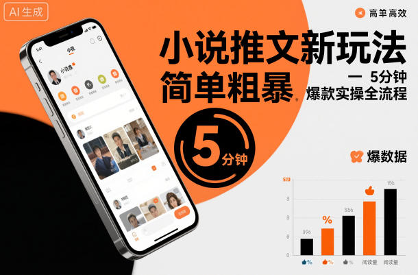 小说推文新玩法，简单粗爆，5分种一个爆款实操全流程-低成本创业项目大全｜短视频带货+AI副业变现｜知行创业网