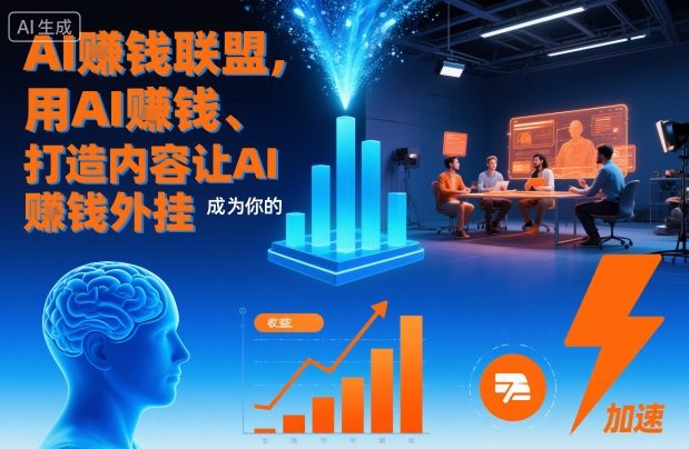 AI賺钱联盟，用AI賺钱、打造内容让AI成为你的賺钱外挂-低成本创业项目大全｜短视频带货+AI副业变现｜知行创业网