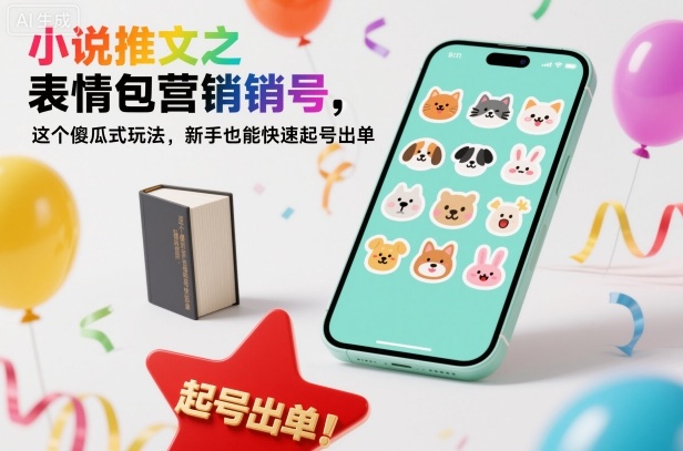 小说推文之表情包营销号,这个傻瓜式玩法,新手也能快速起号出单-低成本创业项目大全|短视频带货+AI副业变现|知行创业网