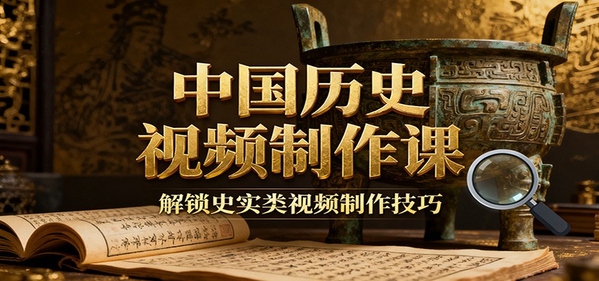 中国历史视频制作课：疆域地图集+参考文案+练习素材，解锁史实类视频制作技巧-低成本创业项目大全｜短视频带货+AI副业变现｜知行创业网