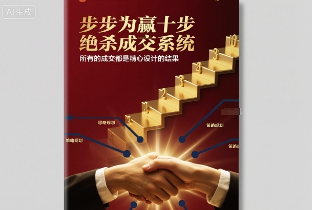 步步为赢十步绝杀成交系统，所有的成交都是精心设计的结果-低成本创业项目大全｜短视频带货+AI副业变现｜知行创业网