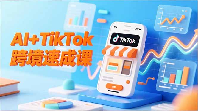 （16745期）AI+TikTok跨境速成课，智能翻译、店铺定位、流程拆解，7天高效上线运营-低成本创业项目大全｜短视频带货+AI副业变现｜知行创业网