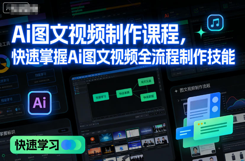 Ai图文视频制作课程,快速掌握Ai图文视频全流程制作技能-低成本创业项目大全|短视频带货+AI副业变现|知行创业网