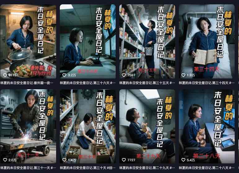 图片[2]-十个作品涨粉近20W！用AI制作末日安全日记连载，日入4位数，评论区爆肝求更新（附详细步骤）-低成本创业项目大全｜短视频带货+AI副业变现｜知行创业网