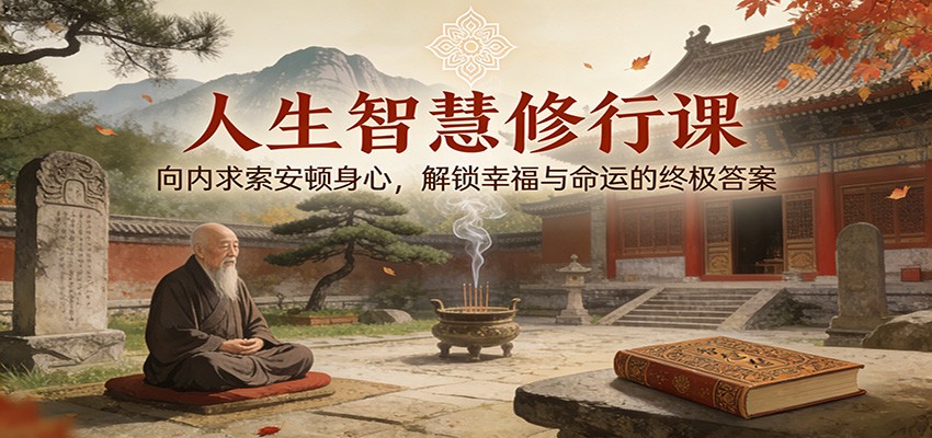 人生智慧修行课：向内求索安顿身心，解锁幸福与命运的终极答案-低成本创业项目大全｜短视频带货+AI副业变现｜知行创业网