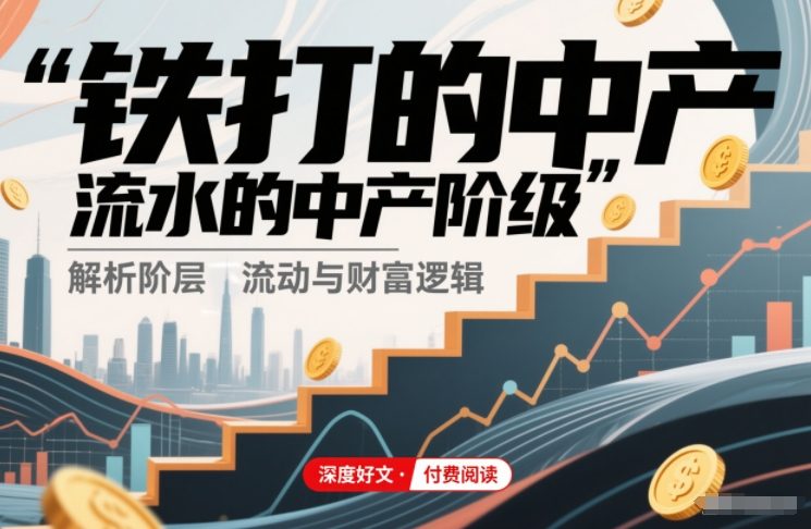 付费文章：铁打的中产，流水的中产阶级-低成本创业项目大全｜短视频带货+AI副业变现｜知行创业网