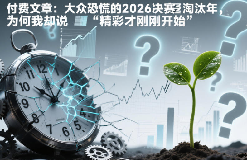 付费文章：大众恐慌的2026决赛淘汰年，为何我却说“精彩才刚刚开始”？-低成本创业项目大全｜短视频带货+AI副业变现｜知行创业网