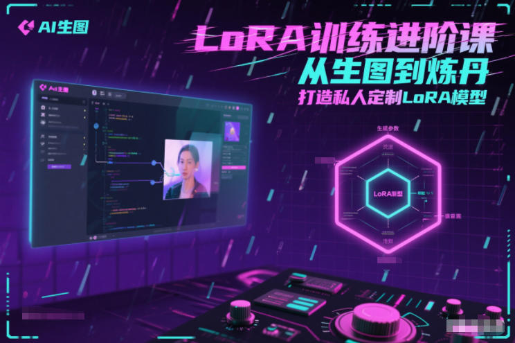 LoRA训练进阶课，从生图到炼丹，打造私人定制LoRA模型-低成本创业项目大全｜短视频带货+AI副业变现｜知行创业网