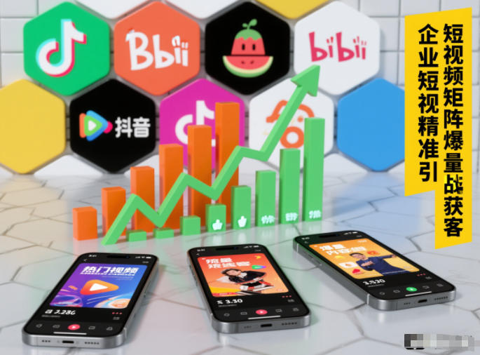企业短视频精准引流矩阵获客，短视频矩阵爆量战法-低成本创业项目大全｜短视频带货+AI副业变现｜知行创业网