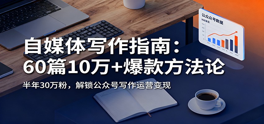 自媒体写作指南：60篇10万+爆款方法论，半年30万粉，解锁公众号写作运营变现-低成本创业项目大全｜短视频带货+AI副业变现｜知行创业网