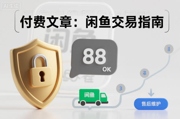 付费文章：闲鱼交易指南，怎么才能降低被坑被马扁的概率-低成本创业项目大全｜短视频带货+AI副业变现｜知行创业网