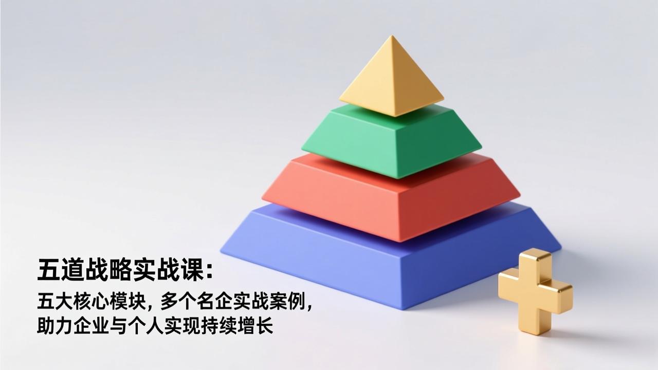 （17095期）五道战略实战课：五大核心模块，多个名企实战案例，助力企业与个人实现持续增长-低成本创业项目大全｜短视频带货+AI副业变现｜知行创业网