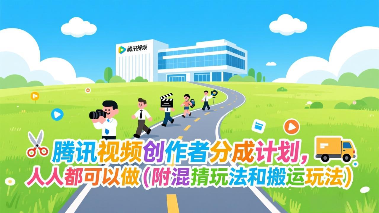 （17137期）腾讯视频创作者分成计划，人人都可以做（附混剪玩法和搬运玩法）-低成本创业项目大全｜短视频带货+AI副业变现｜知行创业网