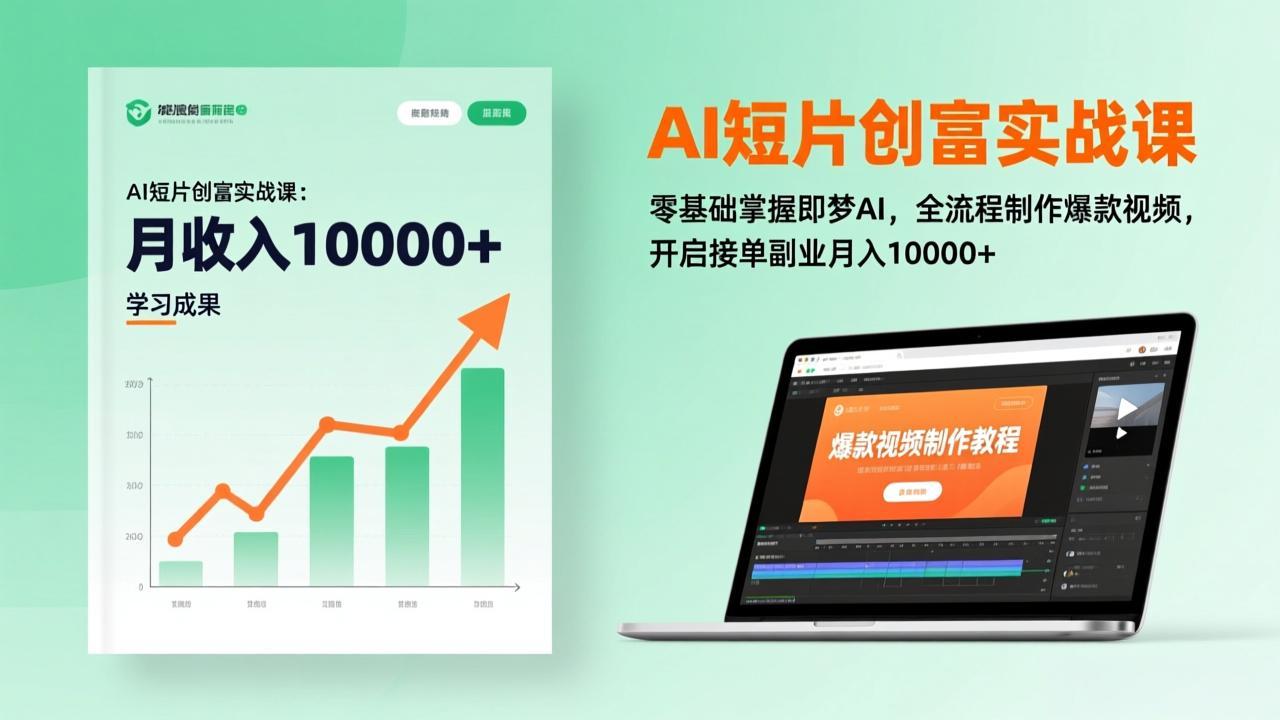（17236期）AI短片创富实战课：零基础掌握即梦AI，全流程制作爆款视频，开启接单副业月入10000+(更新)-低成本创业项目大全｜短视频带货+AI副业变现｜知行创业网