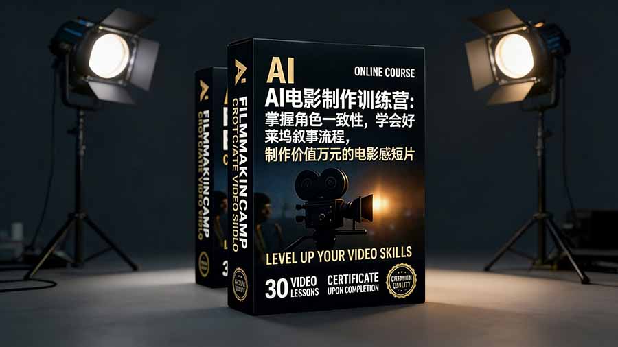 （17223期）AI电影制作训练营：掌握角色一致性，学会好莱坞叙事流程，制作价值万元的电影感短片-低成本创业项目大全｜短视频带货+AI副业变现｜知行创业网