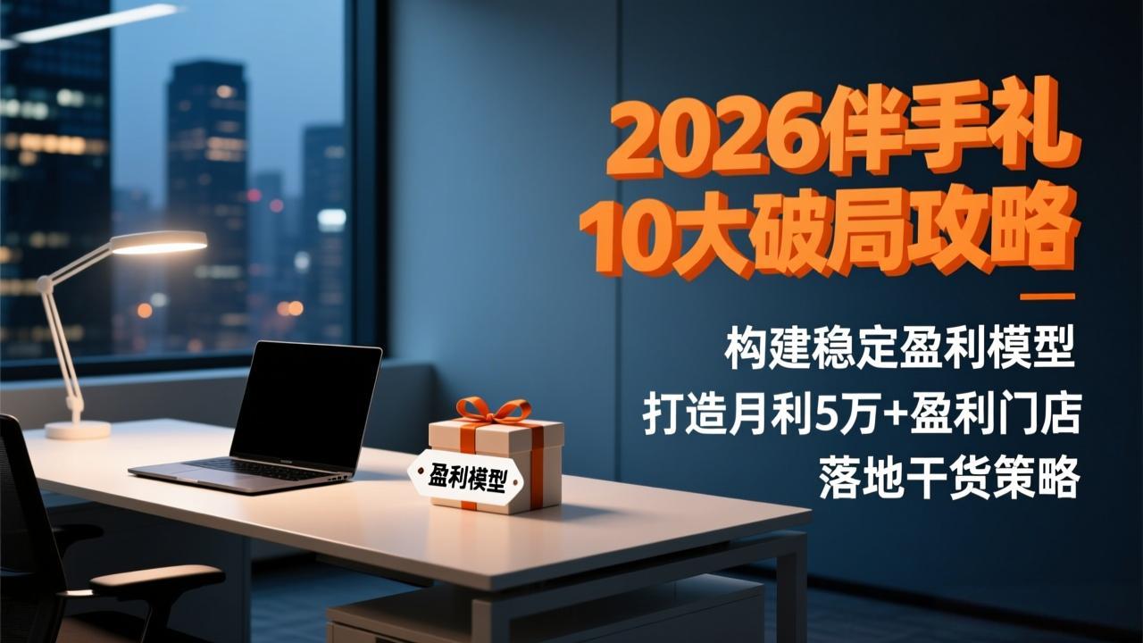 （17191期）2026伴手礼10大破局攻略：构建稳定盈利模型，打造月利5万+盈利门店，落地干货策略-低成本创业项目大全｜短视频带货+AI副业变现｜知行创业网