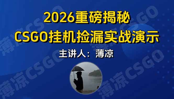 （17258期）CSGO游戏挂机游戏搬砖最新升级，普通小白一部手机可日入300+当天见结果，支持验证-低成本创业项目大全｜短视频带货+AI副业变现｜知行创业网