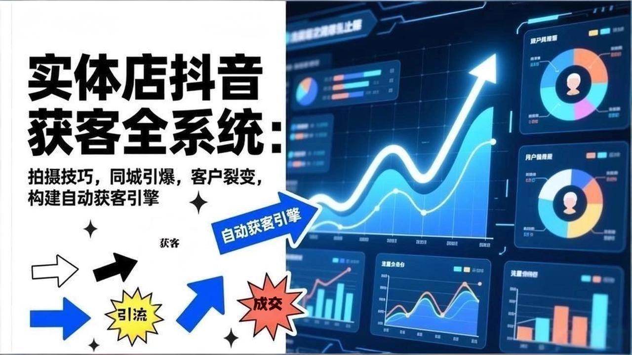 （17090期）2026实体店抖音获客全系统：拍摄技巧，同城引爆，客户裂变，构建自动获客引擎-低成本创业项目大全｜短视频带货+AI副业变现｜知行创业网
