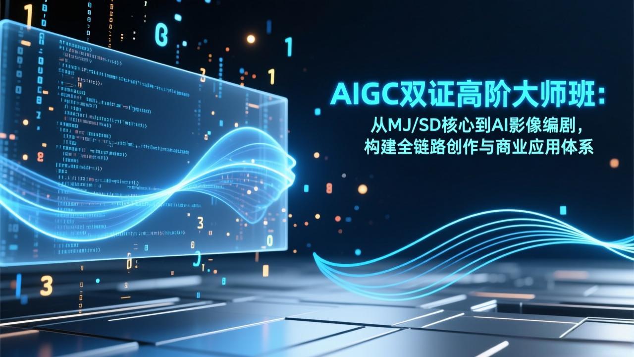 （17198期）AIGC双证高阶大师班：从MJ/SD核心到AI影像编剧，构建全链路创作与商业应用体系-低成本创业项目大全｜短视频带货+AI副业变现｜知行创业网
