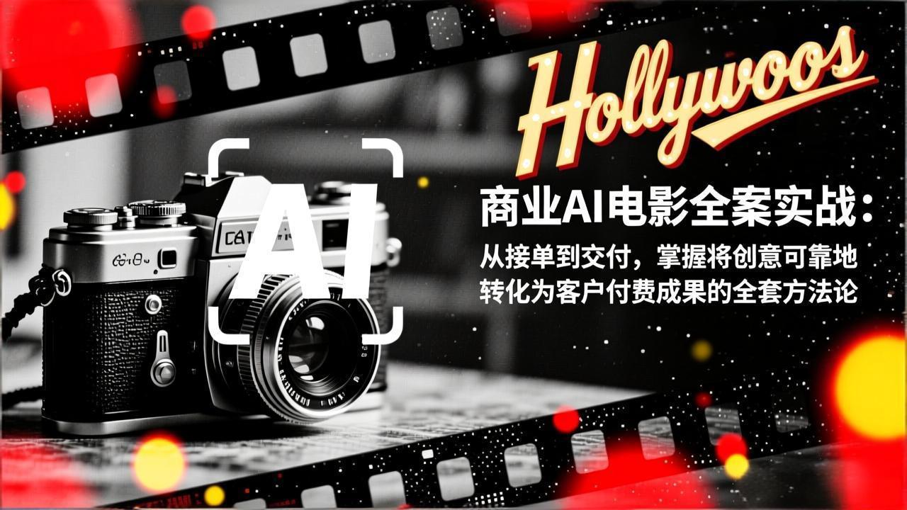 （17092期）商业AI电影全案实战：从接单到交付，掌握将创意可靠地转化为客户付费成果的全套方法论-低成本创业项目大全｜短视频带货+AI副业变现｜知行创业网
