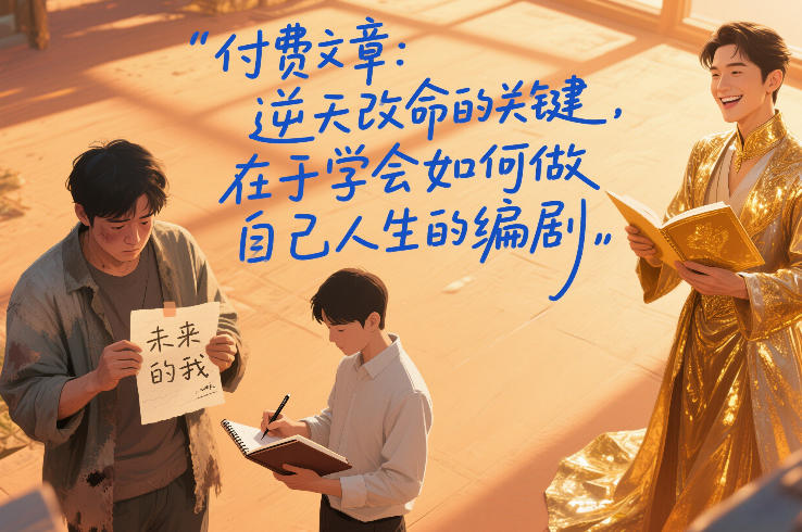 付费文章：逆天改命的关键，在于学会如何做自己人生的编剧-低成本创业项目大全｜短视频带货+AI副业变现｜知行创业网