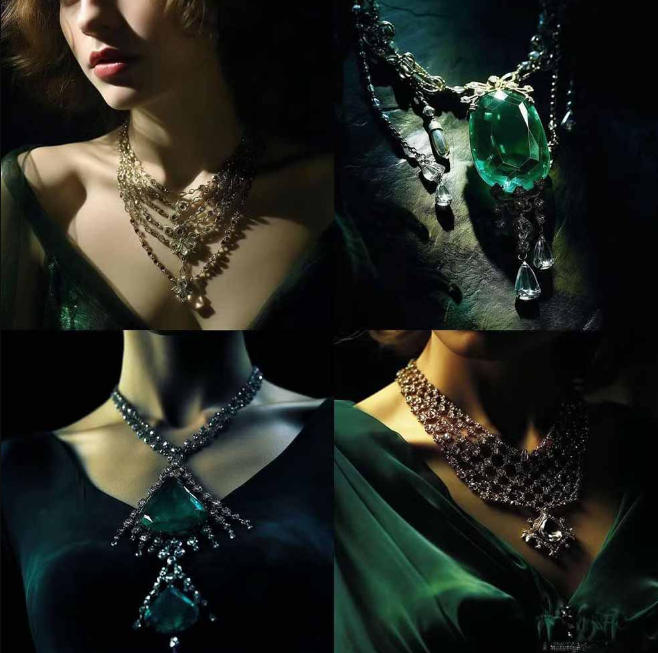 图片[3]-460+专业Midjourney珠宝摄影AI提示词戒指，项链-耳环-手链-宝石等，立即开始创作珠宝艺术-低成本创业项目大全｜短视频带货+AI副业变现｜知行创业网