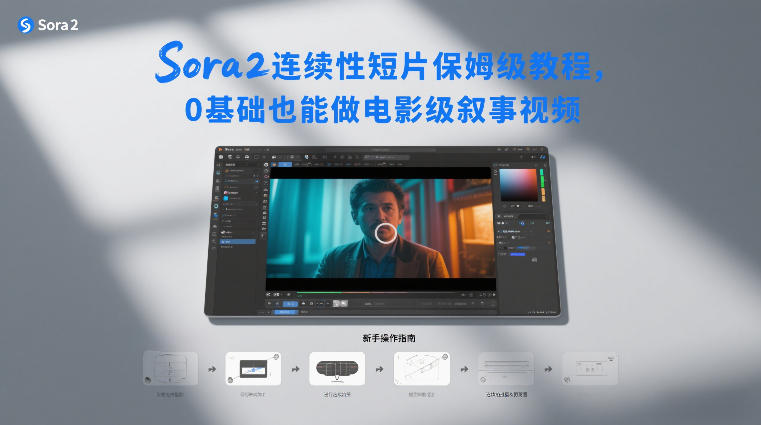 Sora2连续性短片保姆级教程，0基础也能做电影级叙事视频-低成本创业项目大全｜短视频带货+AI副业变现｜知行创业网