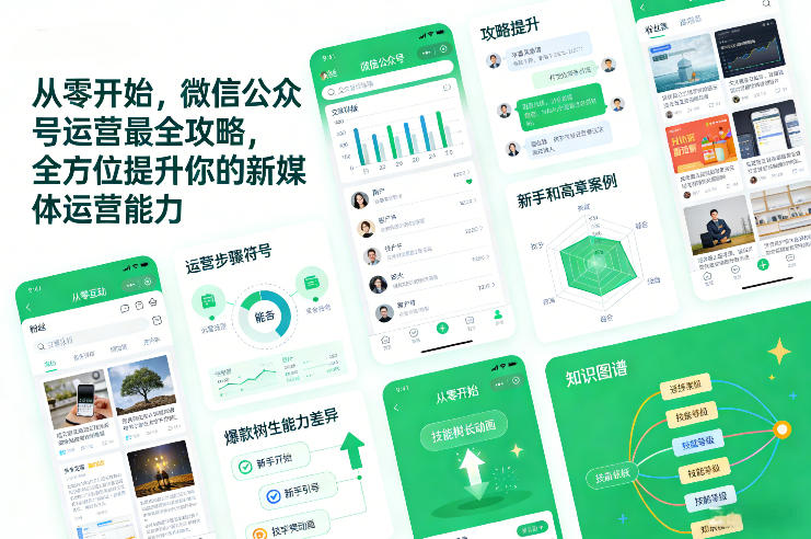 从零开始，微信公众号运营最全攻略，全方位提升你的新媒体运营能力-低成本创业项目大全｜短视频带货+AI副业变现｜知行创业网