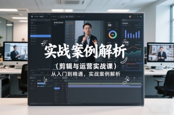 剪辑与运营实战课，从入门到精通，实战案例解析（更新2026）-低成本创业项目大全｜短视频带货+AI副业变现｜知行创业网