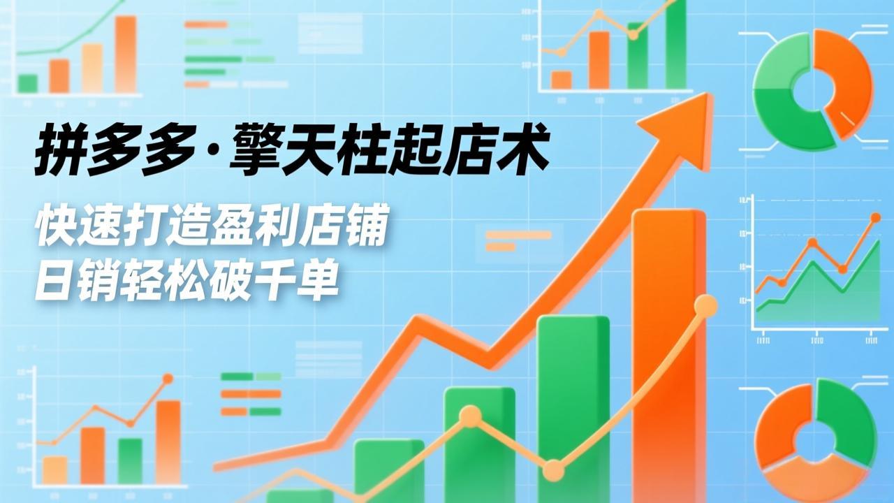 （17312期）拼多多·擎天柱起店术，爆流布局、利润起飞、不断流，快速打造盈利店铺，日销破千单（更新）-低成本创业项目大全｜短视频带货+AI副业变现｜知行创业网