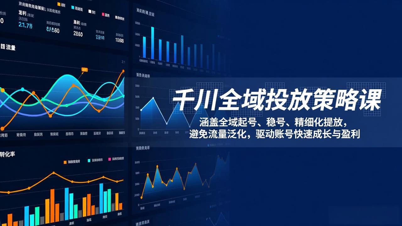 （17285期）千川全域投放策略课：涵盖全域起号、稳号、精细化投放，避免流量泛化，驱动账号快速成长与盈利-低成本创业项目大全｜短视频带货+AI副业变现｜知行创业网