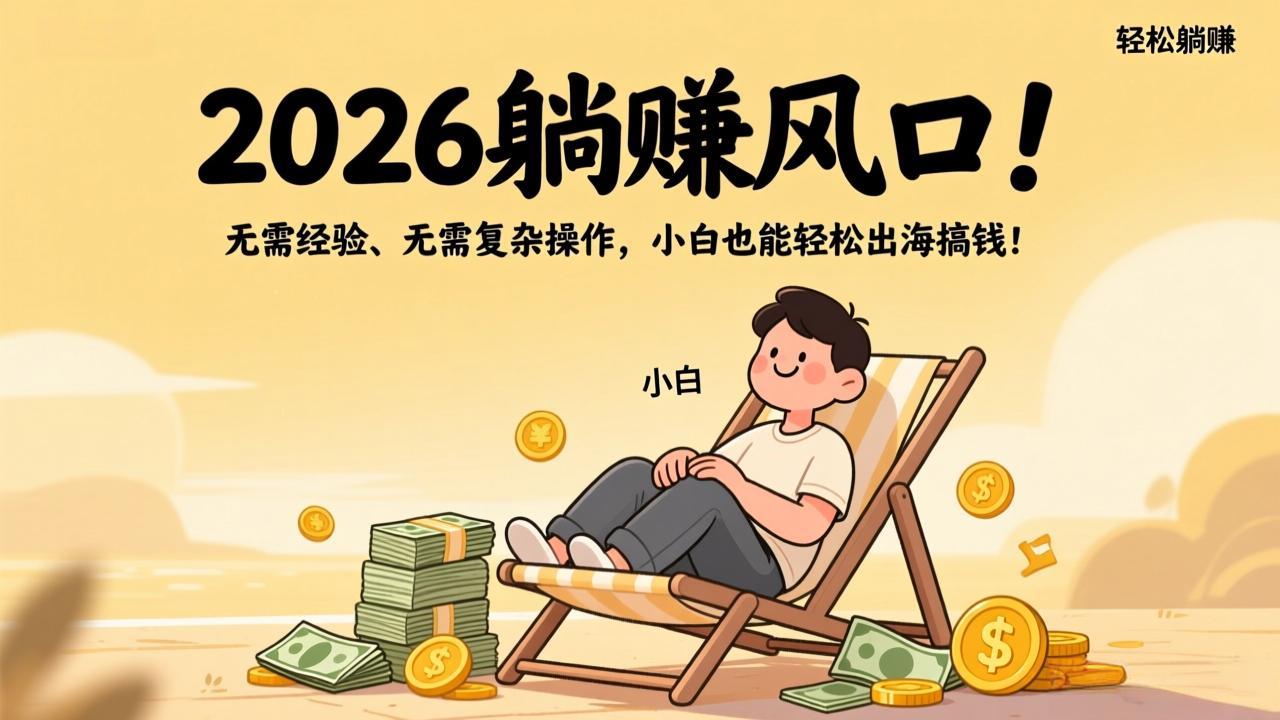 (17436期)2026躺赚风口!无需经验、无需复杂操作,小白也能轻松出海搞钱!-低成本创业项目大全|短视频带货+AI副业变现|知行创业网