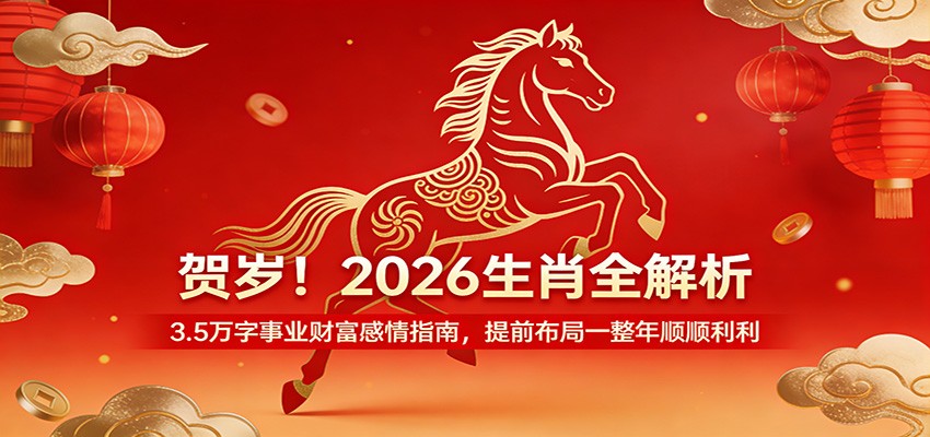 贺岁!2026生肖全解析,3.5万字事业财富感情指南,提前布局一整年顺顺利利-低成本创业项目大全|短视频带货+AI副业变现|知行创业网