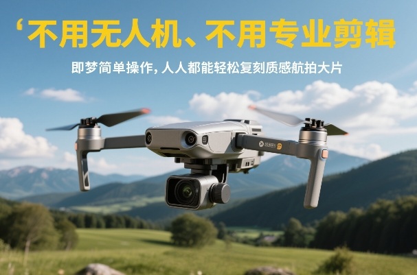 不用无人机、不用专业剪辑，即梦简单操作，人人都能轻松复刻质感航拍大片-低成本创业项目大全｜短视频带货+AI副业变现｜知行创业网