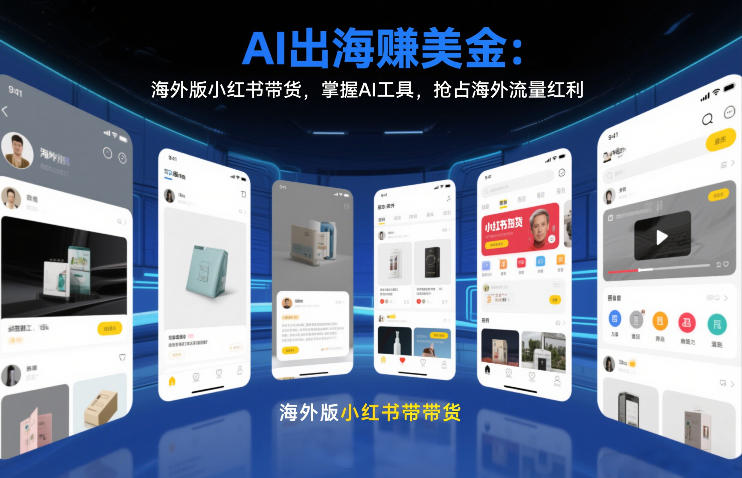 AI出海賺美金：海外版小红书带货，掌握AI工具，抢占海外流量红利（更新2026）-低成本创业项目大全｜短视频带货+AI副业变现｜知行创业网