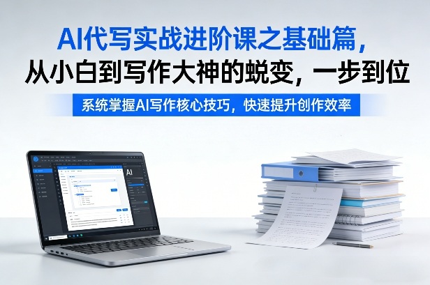 AI代写实战进阶课之基础篇，从小白到写作大神的蜕变，一步到位【揭秘】-低成本创业项目大全｜短视频带货+AI副业变现｜知行创业网