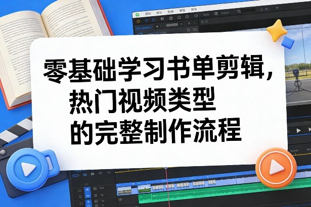 零基础学习书单剪辑，热门视频类型的完整制作流程（更新2026）-低成本创业项目大全｜短视频带货+AI副业变现｜知行创业网