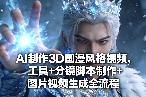 AI制作3D国漫风格视频，工具+分镜脚本制作+图片视频生成全流程-低成本创业项目大全｜短视频带货+AI副业变现｜知行创业网