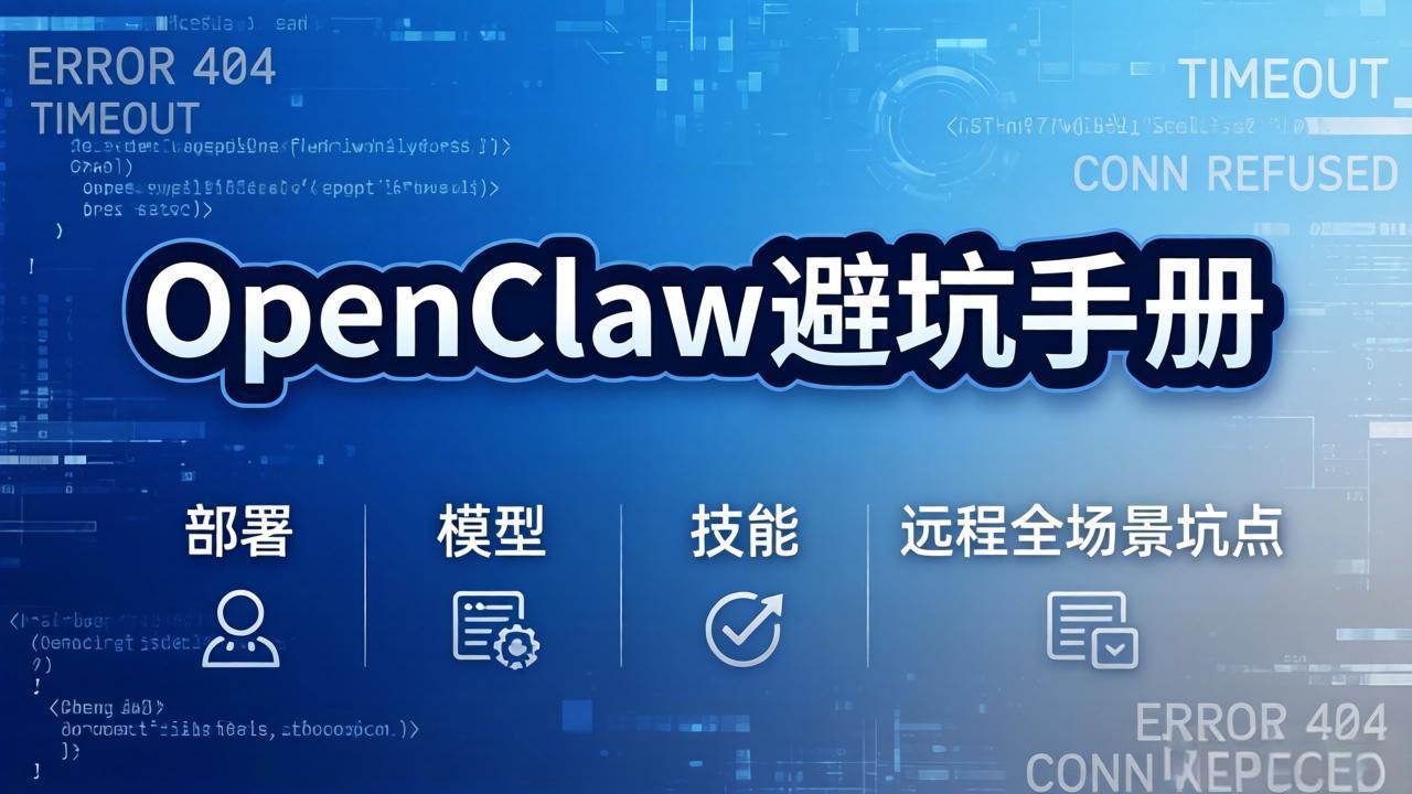 （17671期）OpenClaw避坑手册：部署+模型+技能+远程全场景坑点，一次性给你说全，少走弯路-低成本创业项目大全｜短视频带货+AI副业变现｜知行创业网