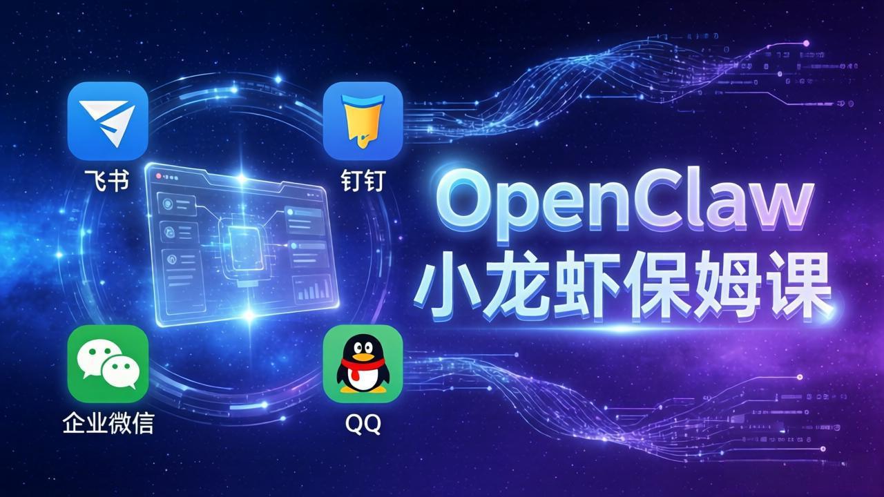 （17614期）OpenClaw小龙虾保姆课： Windows/macOS/Linux/Docker全系统安装，飞书+钉钉+企业微信+QQ 全接入-低成本创业项目大全｜短视频带货+AI副业变现｜知行创业网