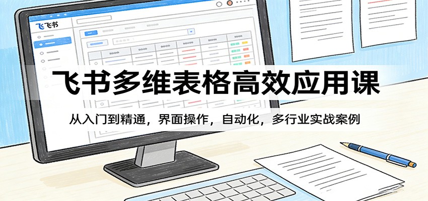 飞书多维表格高效应用课：从入门到精通，界面操作，自动化，多行业实战案例-低成本创业项目大全｜短视频带货+AI副业变现｜知行创业网