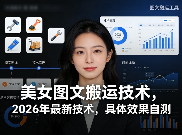 美女图文搬运技术，2026年最新技术，具体效果自测-低成本创业项目大全｜短视频带货+AI副业变现｜知行创业网