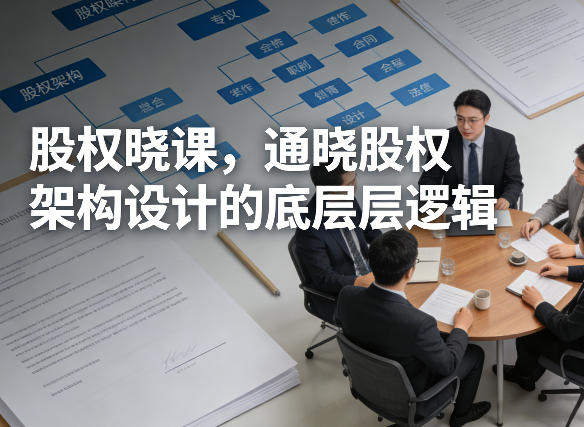 股权晓课，通晓股权架构设计的底层逻辑-低成本创业项目大全｜短视频带货+AI副业变现｜知行创业网