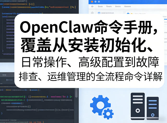 OpenClaw命令手册，覆盖从安装初始化、日常操作、高级配置到故障排查、运维管理的全流程命令详解-低成本创业项目大全｜短视频带货+AI副业变现｜知行创业网